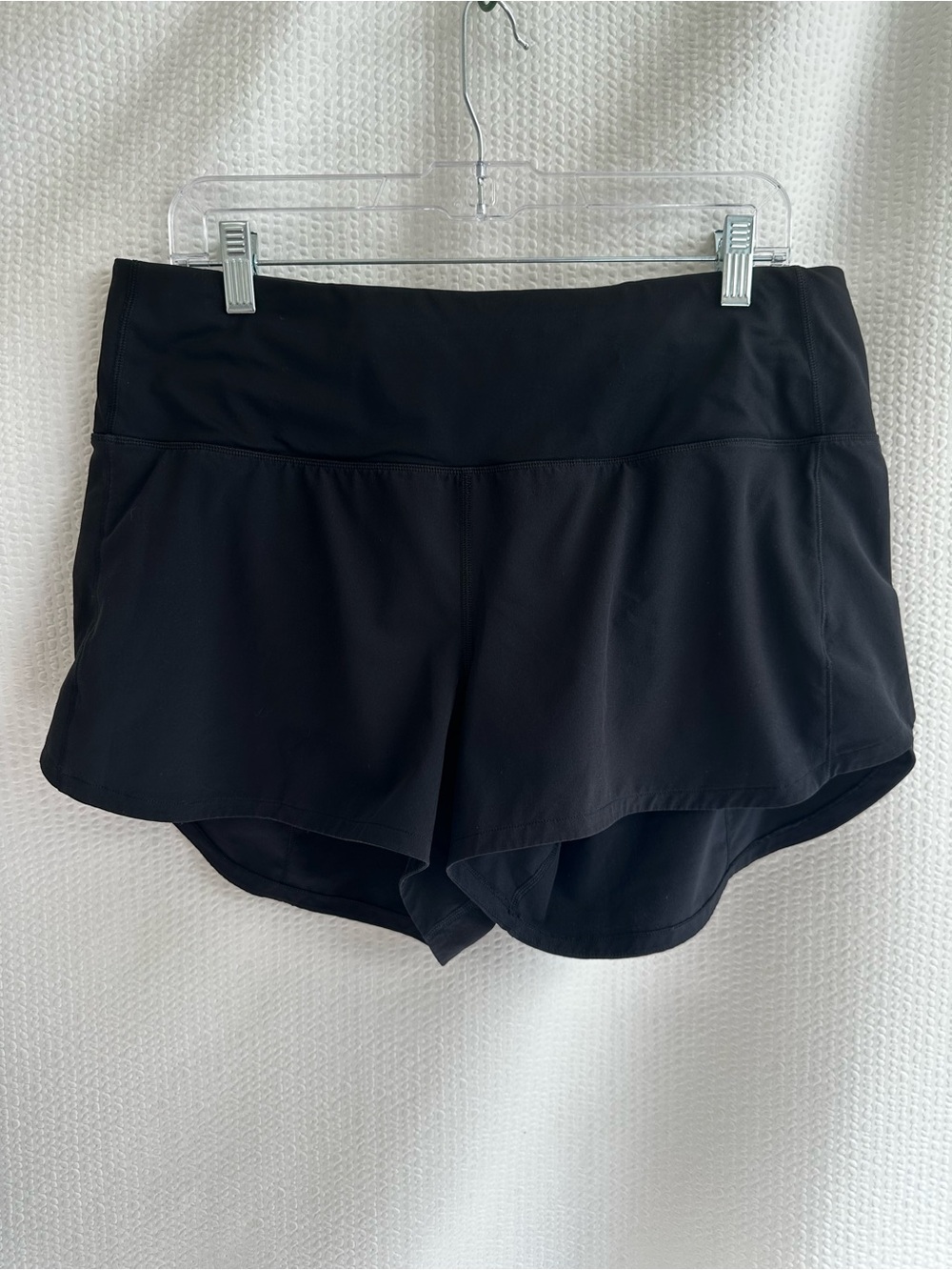Lululemon Speed Up Black High Rise Running Shorts 4 Inch Lined Athletic Size 12